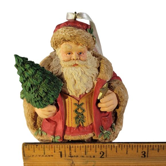 1996 Hallmark Keepsake Evergreen Santa Ornament Special Edition - Picture 4 of 13